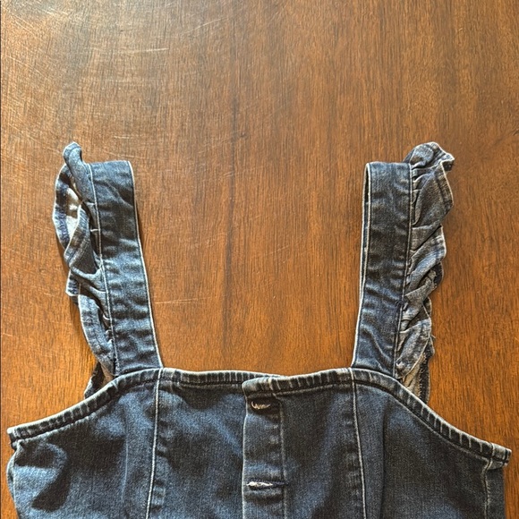 Show Me Your MuMu Rhea Ruffle Denim Jumpsuit - Picture 7 of 8